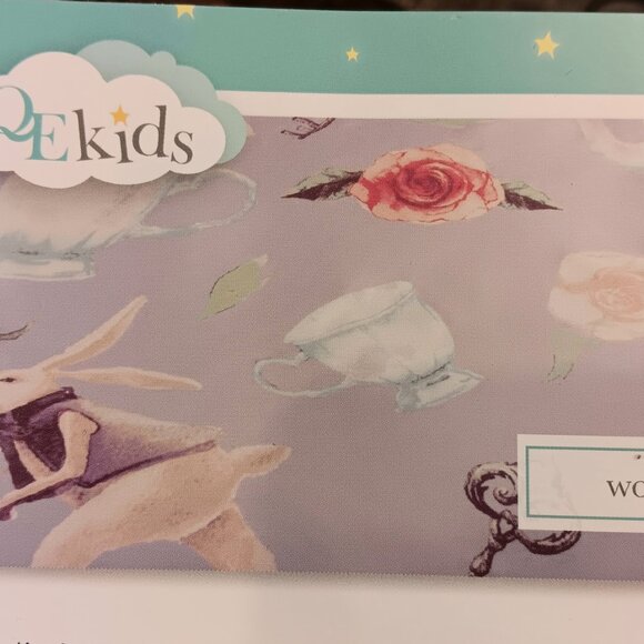 Alice in Wonderland Queen Duvet Cover & shams - QE Home - 100% cotton - NWT - Picture 3 of 8